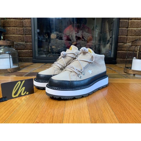 Size 8w Converse One Star Mountain Club Fleece Lined Mid Hiking Sneaker 566164C - Picture 2 of 5